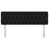 vidaXL Headboards Black 160x7x78/88 cm Fabric