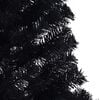 vidaXL Artificial Pre-lit Christmas Tree Black 240 cm PVC