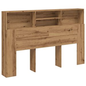 vidaXL Headboard Cabinet Artisan Oak 180x19x103.5 cm Engineered Wood