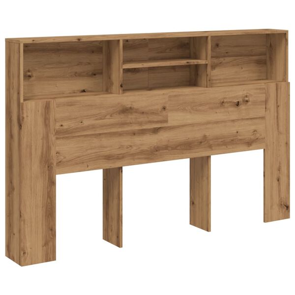 vidaXL Headboard Cabinet Artisan Oak 180x19x103.5 cm Engineered Wood