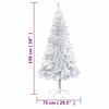 vidaXL Artificial Pre-lit Christmas Tree with Ball Set Silver 150 cm PET