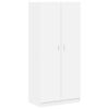 vidaXL Wardrobe | White | Engineered wood | Compact | Wardrobe | Rectangular