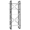 vidaXL 5-Tier Book Cabinet White 80x30x175 cm Pinewood