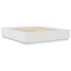 vidaXL Bed Frame with Headboard White 180 x 200 cm Engineered Wood