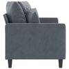 vidaXL 2-Seater Sofa Dark Grey 140 cm Velvet