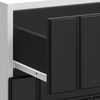 vidaXL Kitchen Base Cabinet "Lucca" Black Engineered Wood