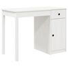 vidaXL Desk White 100x50x75 cm Solid Wood Pine