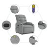 vidaXL Stand up Massage Recliner Chair Light Grey Fabric