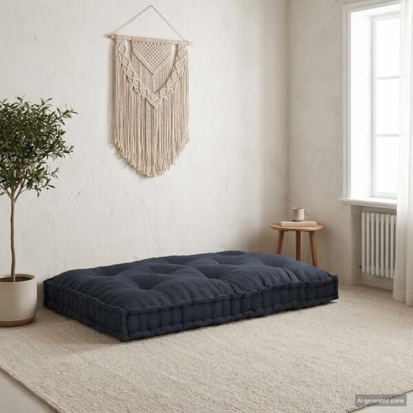 vidaXL Pallet Sofa Cushion Anthracite 120 x 80 x 12 cm Fabric