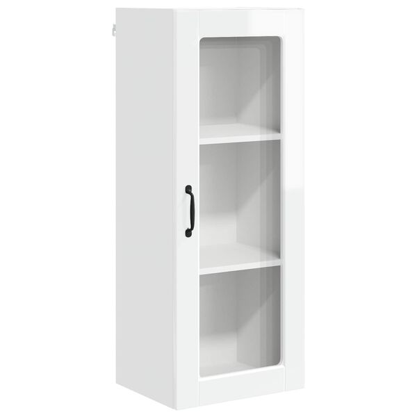 vidaXL Kitchen Cabinet with Shelf High Gloss White 40 x 31 x 100 cm