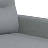 vidaXL 3 Piece Sofa Set with Pillows Light Grey Fabric