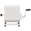 vidaXL Meat Mixer with Gear Box Silver Stainless Steel