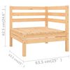 vidaXL 9 Piece Garden Lounge Set Solid Wood Pine