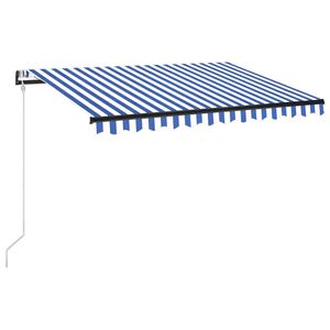 vidaXL Automatic Retractable Awning 400x300 cm Cream