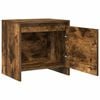 vidaXL Bedside Cabinets 2 pcs Smoked Oak 45x34x44.5 cm Engineered Wood