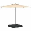 vidaXL Umbrella Base Set 2 pcs Black 88.5 x 88.5 x 12 cm Plastic