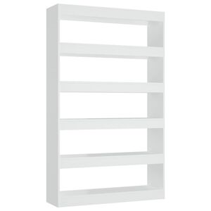 vidaXL Book Cabinet | White | Engineered wood | 166 cm tall | Book Cabinet