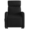 vidaXL Stand up Massage Recliner Chair Black Fabric