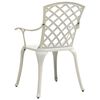 vidaXL Garden Chairs 4 pcs Cast Aluminium White