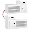 vidaXL Shoe Cabinet White 100x42x60 cm Engineered Wood