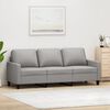 vidaXL 3-Seater Sofa Light Grey 180 cm Fabric