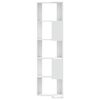 vidaXL Corner Bookcase 5-Tier White 50x50x179 cm Engineered Wood