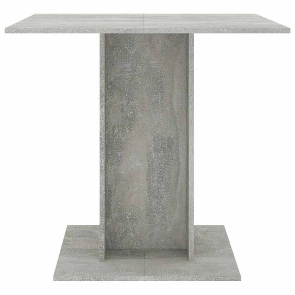 vidaXL Dining Table Concrete Grey 80x80x75 cm Engineered Wood