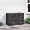 vidaXL Air Conditioner Cover Black 100 x 50 x 70 cm Steel