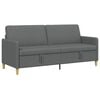 vidaXL Sofa with Storage Dark Grey 192 x 78 x 87 cm Polyester
