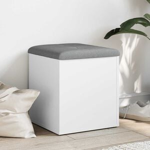 vidaXL Storage Bench White 42x42x45 cm Engineered Wood