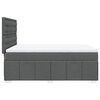 vidaXL Box Spring Bed with Mattress Dark Grey Double Fabric