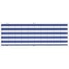 vidaXL Sun Lounger Cushion Blue&White Stripe Oxford Fabric