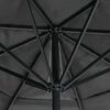 vidaXL Garden Parasol with Aluminium Pole 600 cm Anthracite