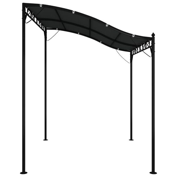 vidaXL Canopy Anthracite 2x2.3 m 180 g/m&sup2; Fabric and Steel