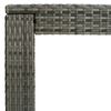 vidaXL 9 Piece Garden Bar Set with Cushions Poly Rattan Grey