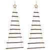 vidaXL Hanging Christmas Trees with Top Stars 2 pcs 55x120 cm
