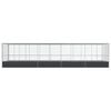 vidaXL Aviary with Extension Silver 932x307x212 cm Steel