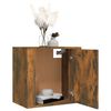 vidaXL Wall-mounted Bedside Cabinet Smoked Oak 50x30x47 cm