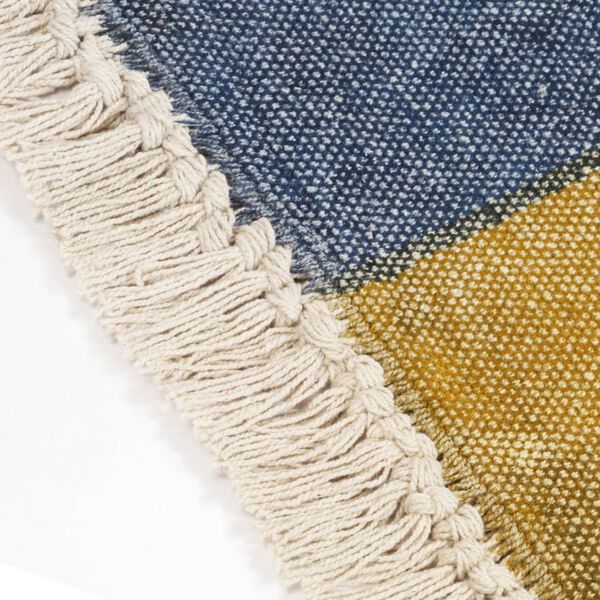 vidaXL Handwoven Kilim Rug Cotton 120x180 cm Printed Multicolour