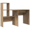 vidaXL Desk Artisan Oak Engineered Wood 131.5 x 50 x 106.5 cm