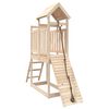 vidaXL Playhouse with Climbing Wall Solid Wood Pine