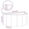 vidaXL Planter Rusty 90 x 45 x 35 cm Weathering Steel