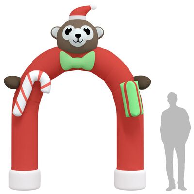 vidaXL Christmas Inflatable Arch Gate LED 380 cm