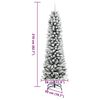 vidaXL Artificial Christmas Tree with 300 LEDs with Stand White 210 cm