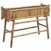 vidaXL Garden Planter with Holder Natural 100 x 38 x 74 cm Bamboo