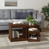 vidaXL Coffee Tables 3 pcs Brown Oak Engineered Wood