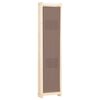 vidaXL 5-Panel Room Divider Brown 200x170x4 cm Fabric