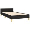 vidaXL Bed Frame without Mattress Black 107x203 cm King Single Size Fabric