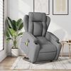 vidaXL Stand up Massage Recliner Chair Light Grey Fabric