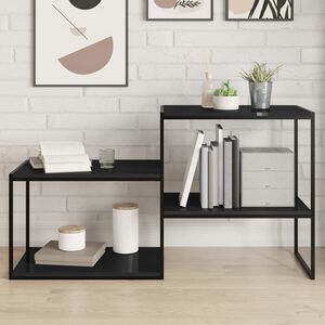 vidaXL Bookshelf Boards 4 pcs High Gloss Black 60x40x1.5 cm Engineered Wood